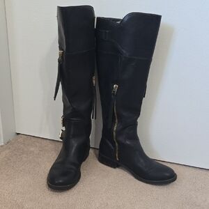 Dolce Vita Black Over the Knee Boots